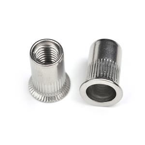 Countersunk Head Knurled Body Stainless Steel Rivet Nut
